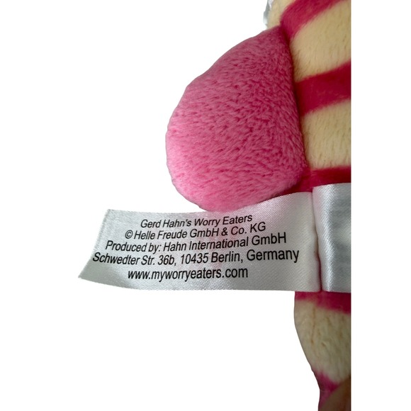 Worry Eaters Striped Plush Anxiety Monster Zipper Mouth Sorgenfresser 10" - Picture 4 of 6